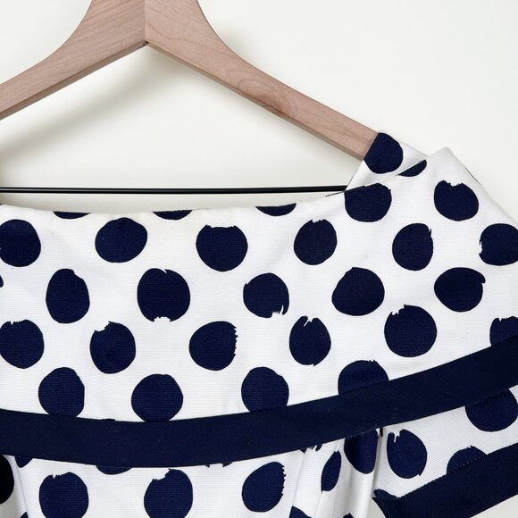 Rare Arnold Scaasi Vintage Polka Dot Midi Dress Pin-Up Cocktail Party 70's 80's - Picture 5 of 7